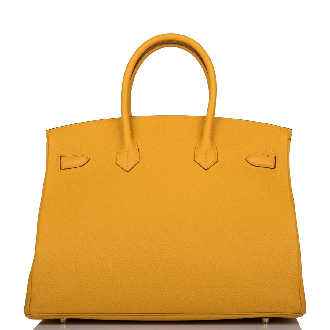 Top quality Hermes Birkin 35 Jaune Ambre Togo Gold Hardware