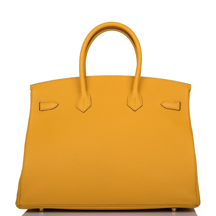 Top quality Hermes Birkin 35 Jaune Ambre Togo Gold Hardware