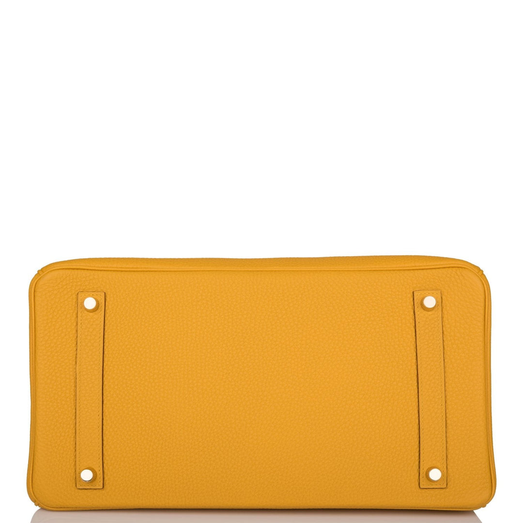 Top quality Hermes Birkin 35 Jaune Ambre Togo Gold Hardware