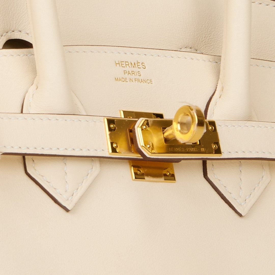 Hermes Birkin 25 Nata Swift Gold Hardware