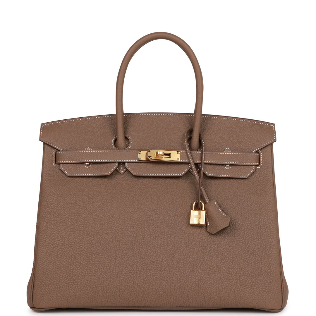 top quality Hermes Birkin 35 Etoupe Togo Gold Hardware