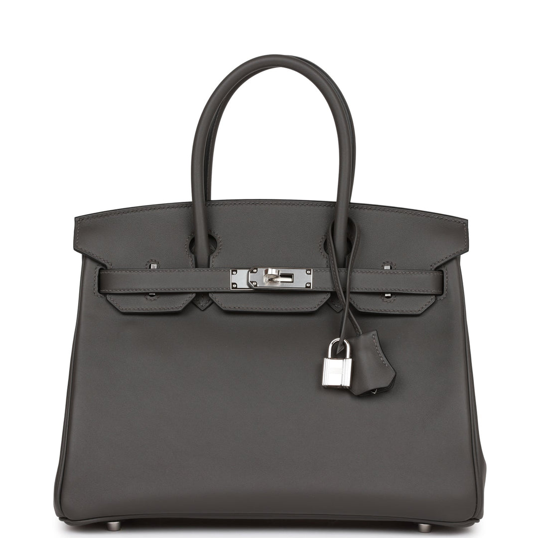 top quality Hermes Birkin 30 Graphite Jonathan Palladium Hardware