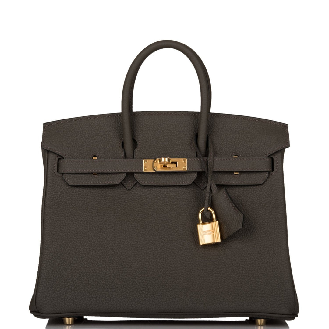 top quality Hermes Birkin 25 Vert de Gris Togo Gold Hardware
