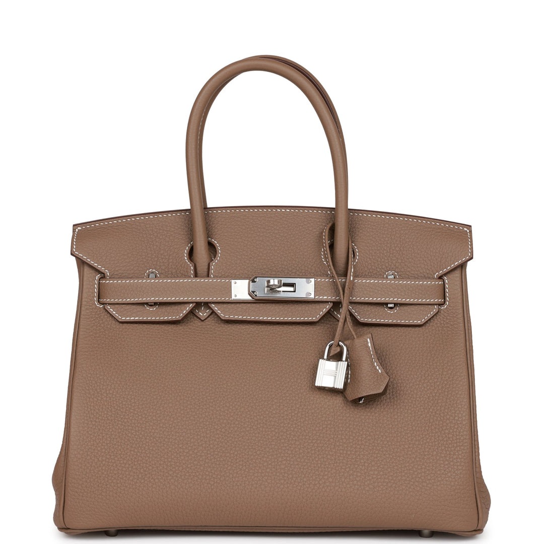 top quality Hermes Birkin 30 Etoupe Togo Palladium Hardware
