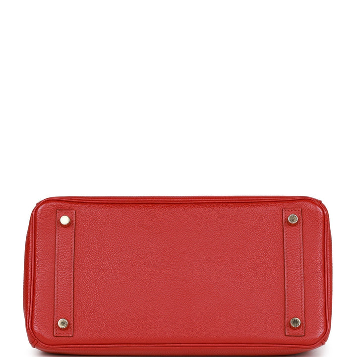 Hermes Birkin 30 Rouge Garance Togo Gold Hardware