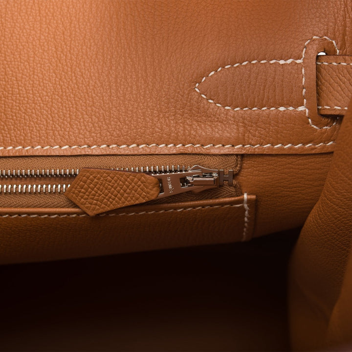 Top quality Hermes Birkin 30 Gold Epsom Palladium Hardware