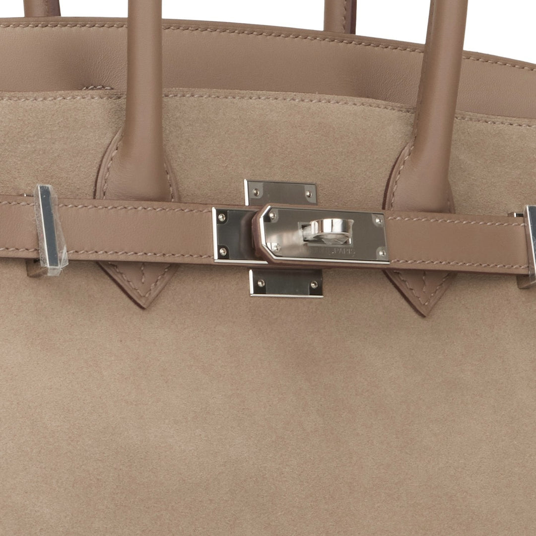 Hermes Birkin 30 Gris Caillou Grizzly and Swift Palladium Hardware