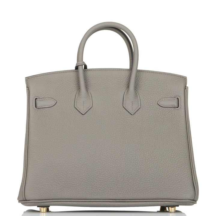 Top quality Hermes Birkin 25 Etain Togo Gold Hardware