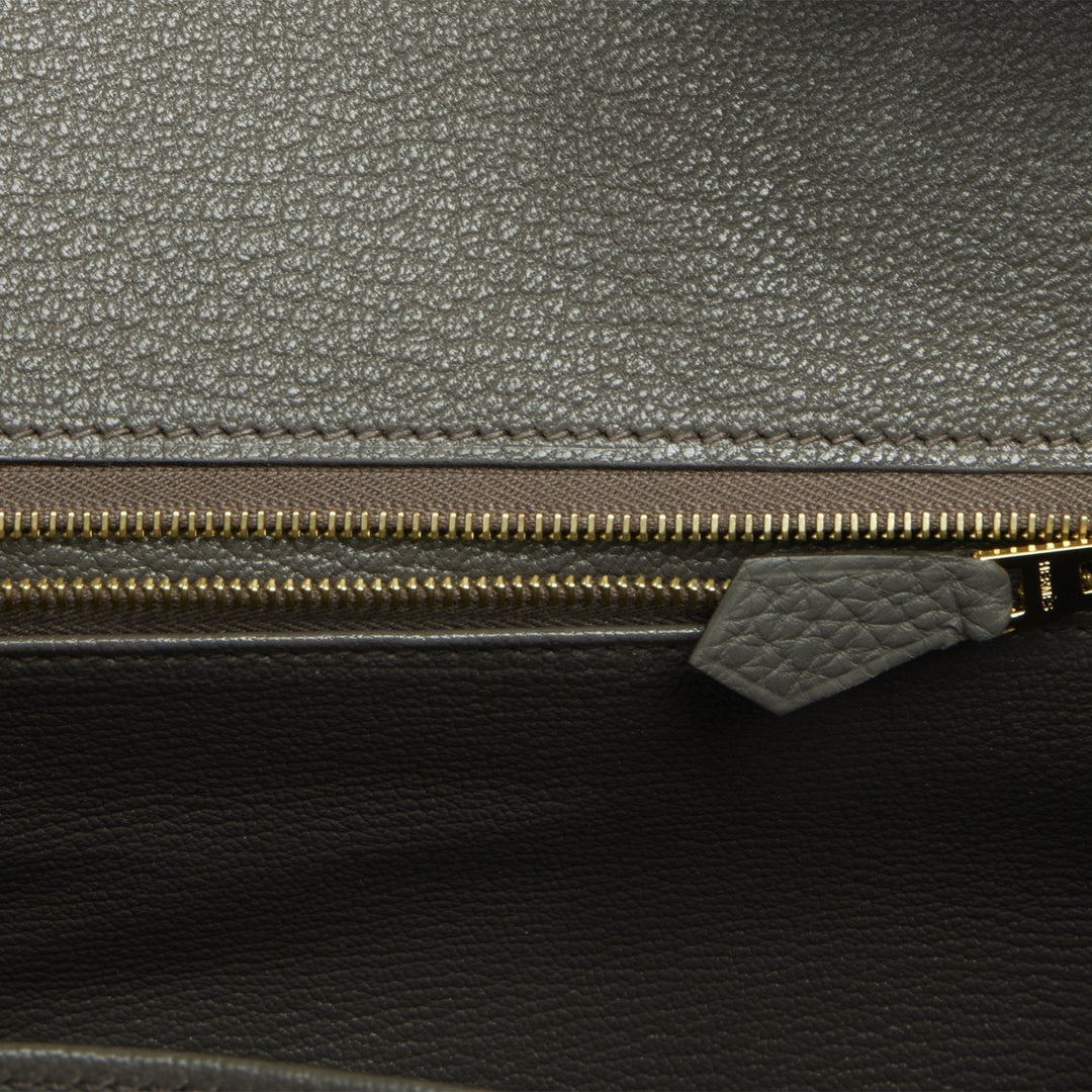 Top quality Hermes Birkin 25 Etain Togo Gold Hardware
