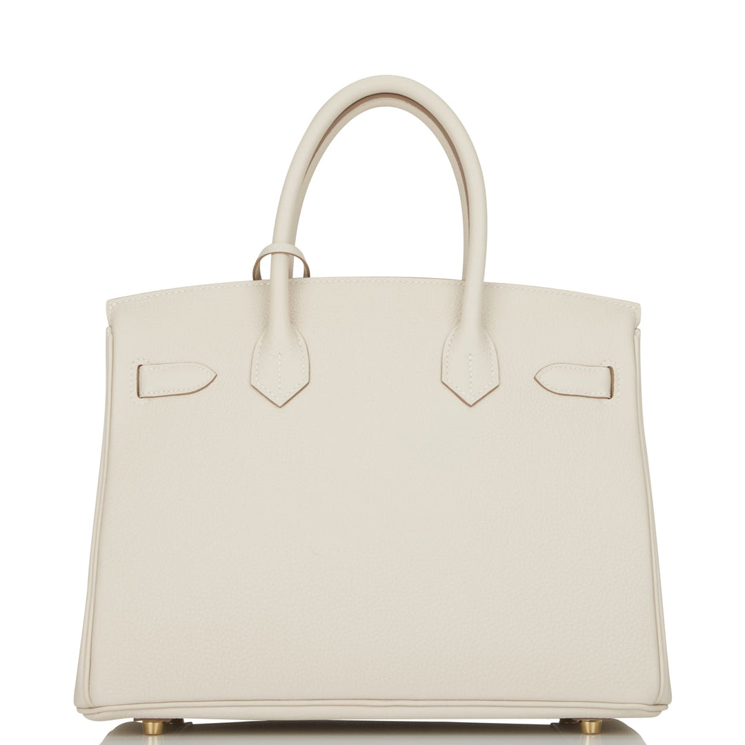 Top quality Hermes Birkin 30 Craie Togo Gold Hardware