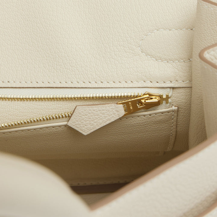 Top quality Hermes Birkin 30 Craie Togo Gold Hardware