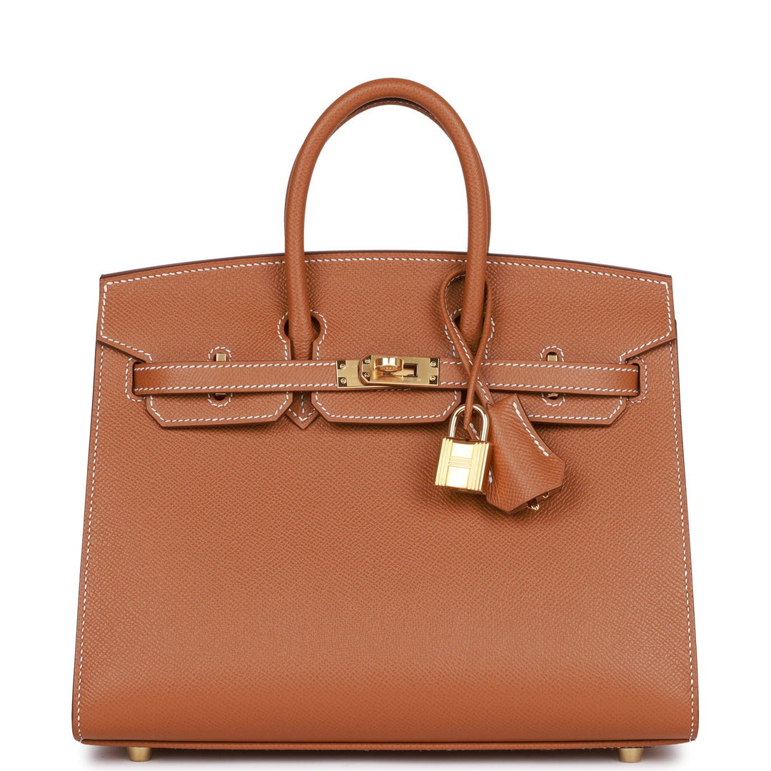 top quality Hermes Birkin Sellier 25 Gold Epsom Gold Hardware