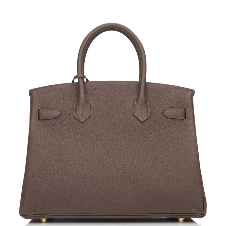 Hermes Birkin 30 Ebene Togo Gold Hardware