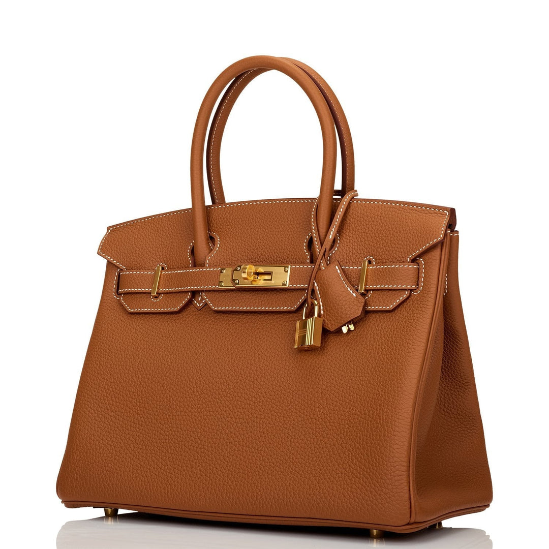 Top quality Hermes Birkin 30 Gold Togo Gold Hardware