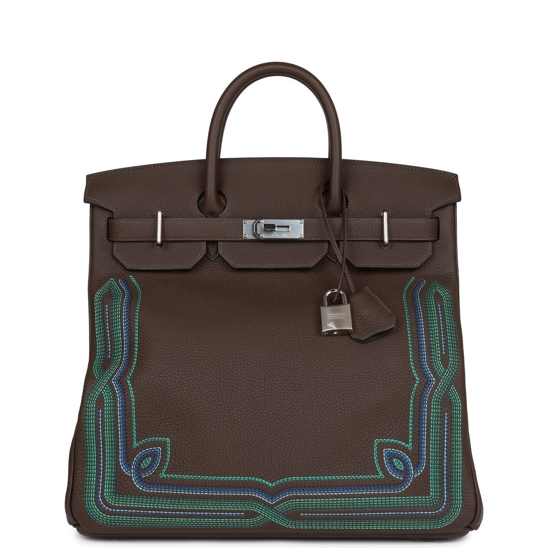 top quality Hermes Western HAC Birkin 40 Ebene Togo Palladium Hardware