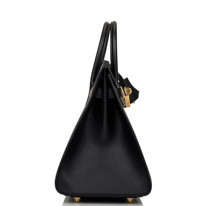 Hermes Birkin 25 Sellier Black Madame Gold Hardware