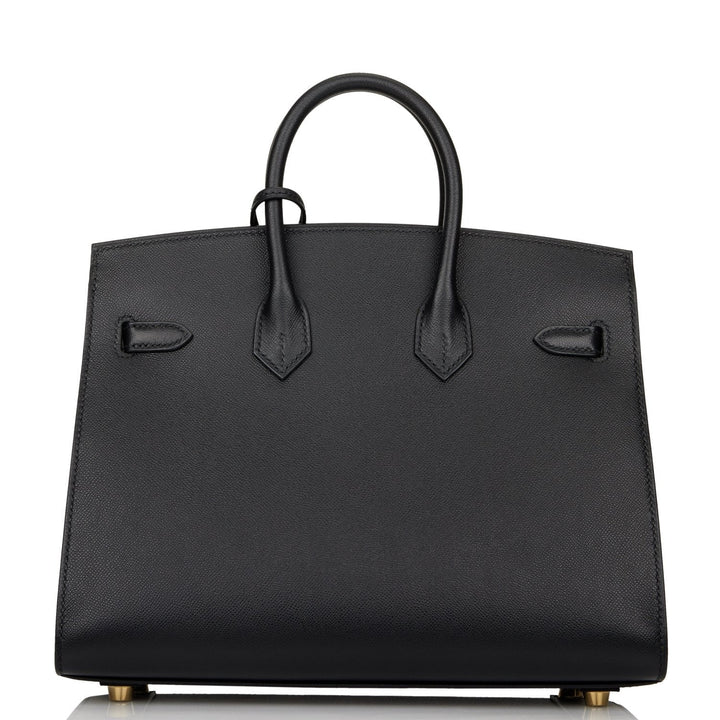 Hermes Birkin 25 Sellier Black Madame Gold Hardware