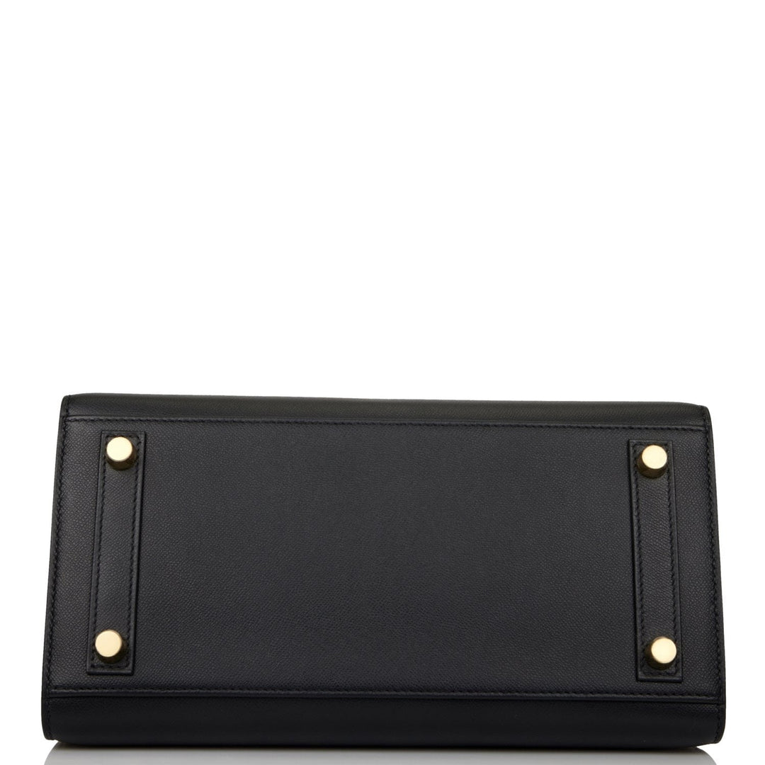 Hermes Birkin 25 Sellier Black Madame Gold Hardware