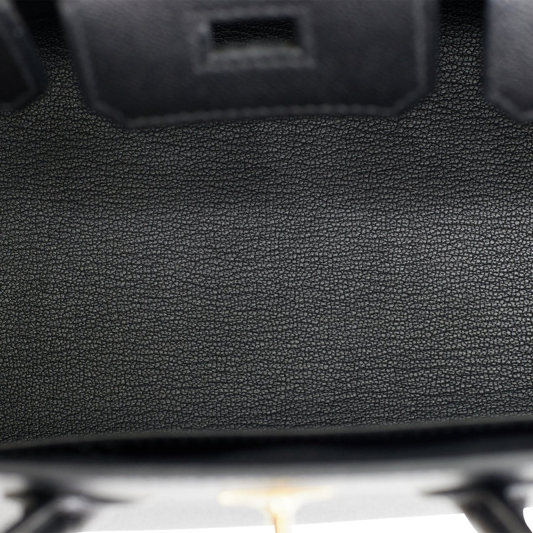 Hermes Birkin 25 Sellier Black Madame Gold Hardware