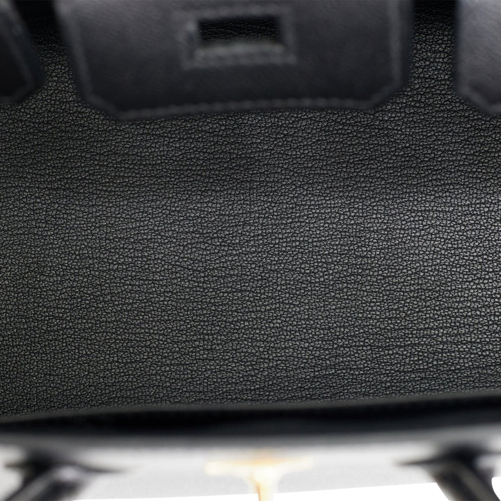 Hermes Birkin 25 Sellier Black Madame Gold Hardware