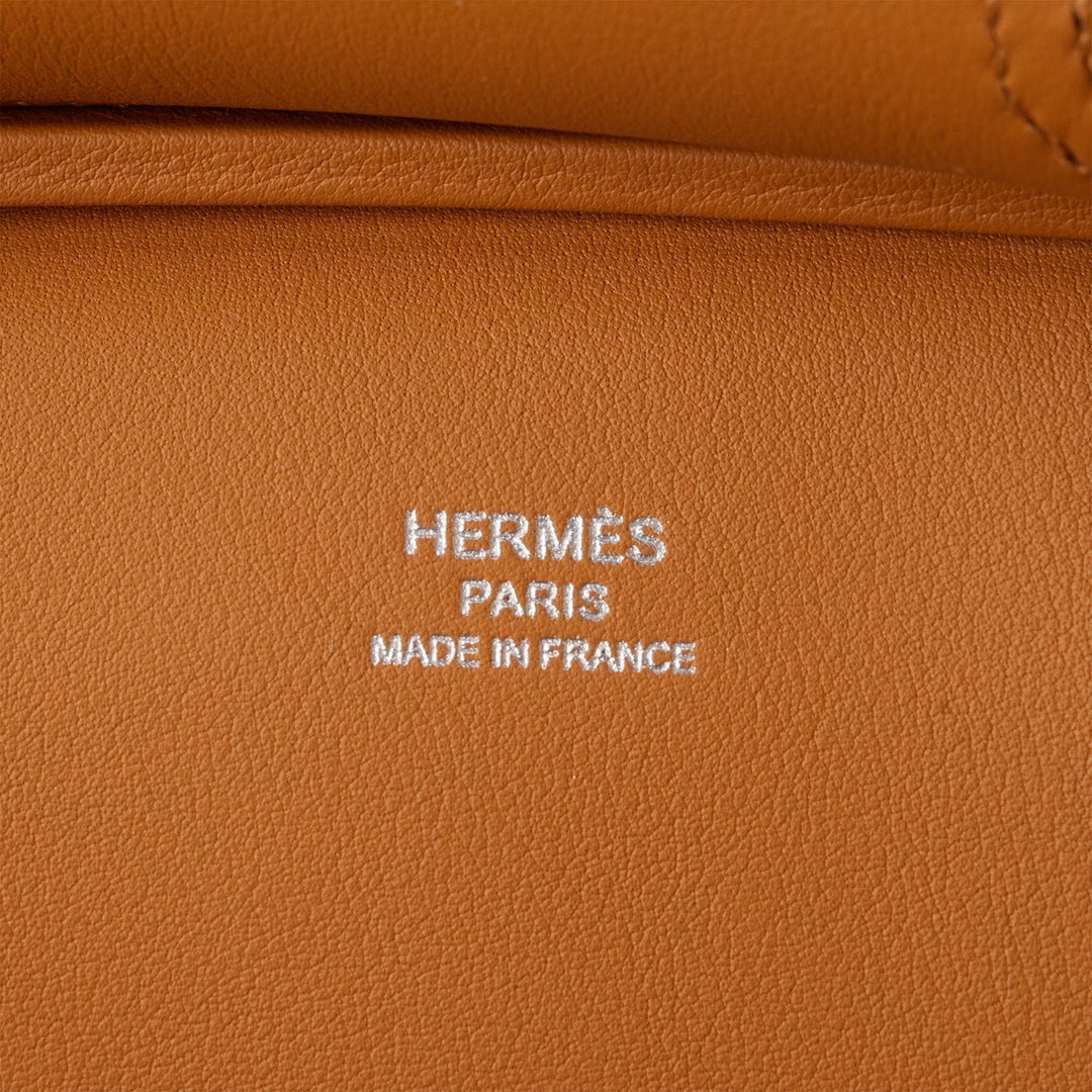 Hermes Birkin 25 Cargo Desert/Sesame Swift and Toile Canvas Palladium Hardware