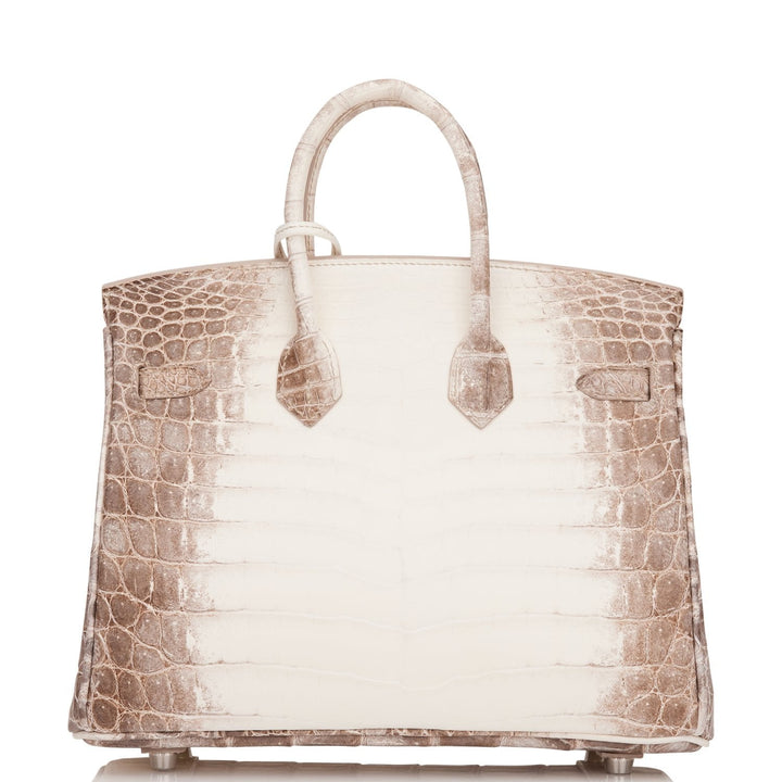 Hermes Birkin 25 Himalaya Niloticus Crocodile Palladium Hardware