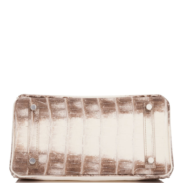 Hermes Birkin 25 Himalaya Niloticus Crocodile Palladium Hardware