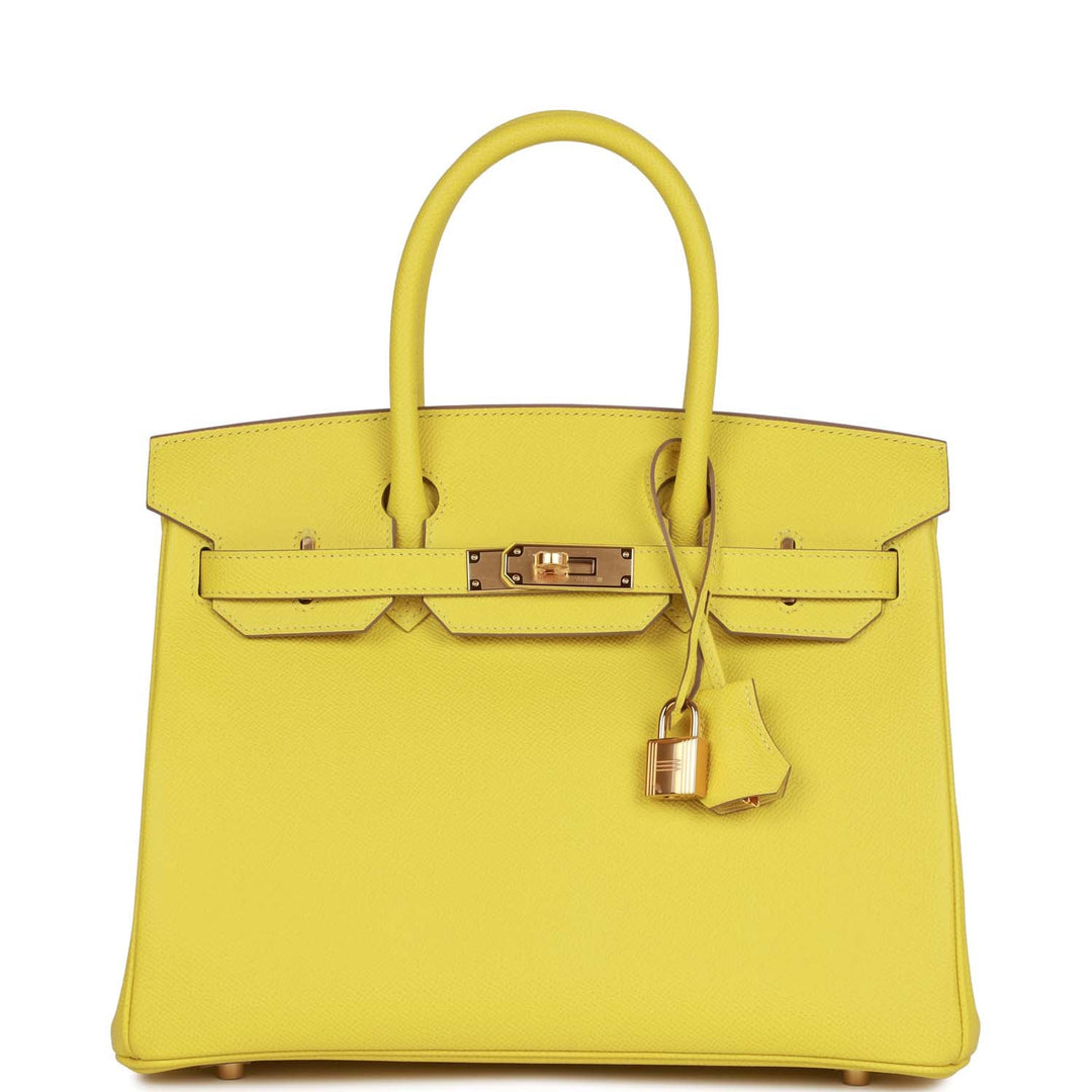 top quality Hermes Birkin 30 Lime Epsom Gold Hardware