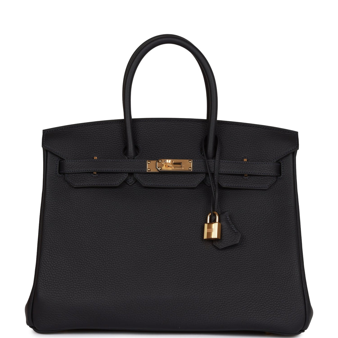 top quality Hermes Birkin 35 Caban Clemence Gold Hardware