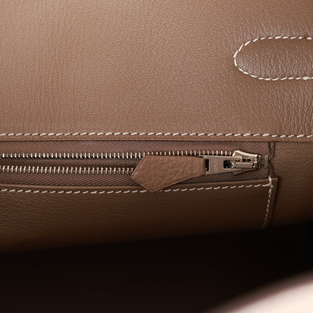 Hermes Birkin 35 Etoupe Togo Palladium Hardware
