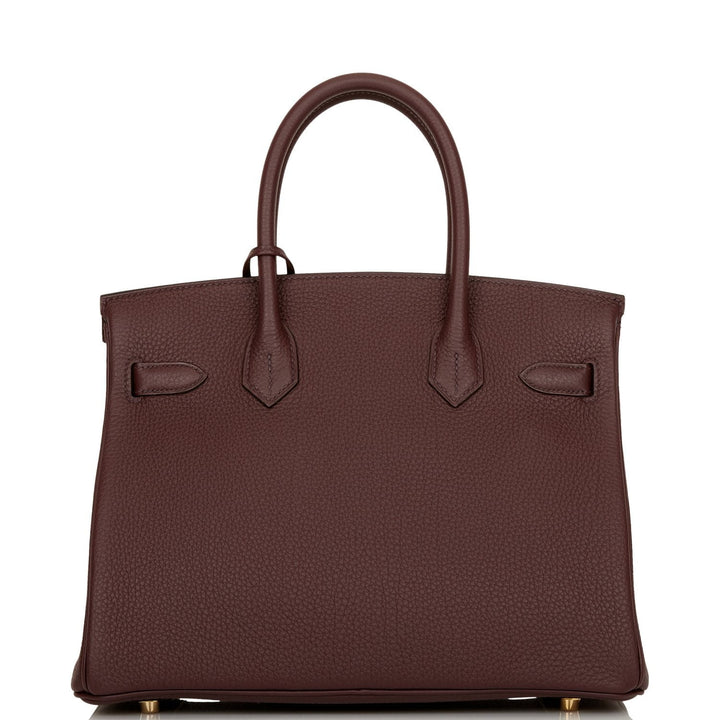 Top quality Hermes Birkin 30 Rouge Sellier Togo Gold Hardware