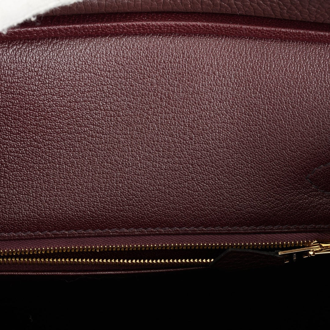 Top quality Hermes Birkin 30 Rouge Sellier Togo Gold Hardware