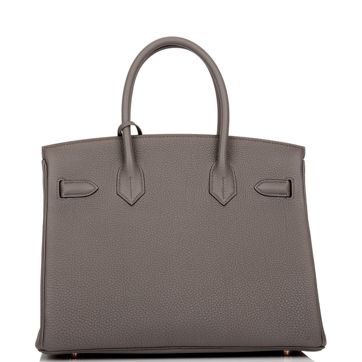 Hermes Birkin 30 Etain Togo Rose Gold Hardware
