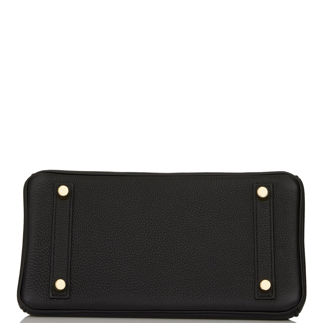 Hermes Birkin 25 Black Togo Gold Hardware