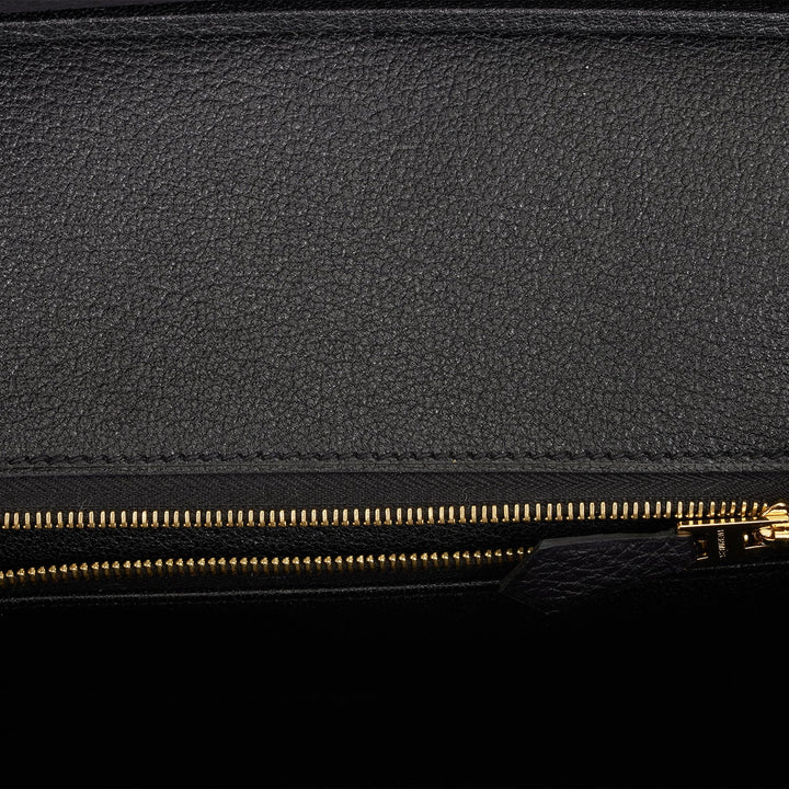 Hermes Birkin 25 Black Togo Gold Hardware