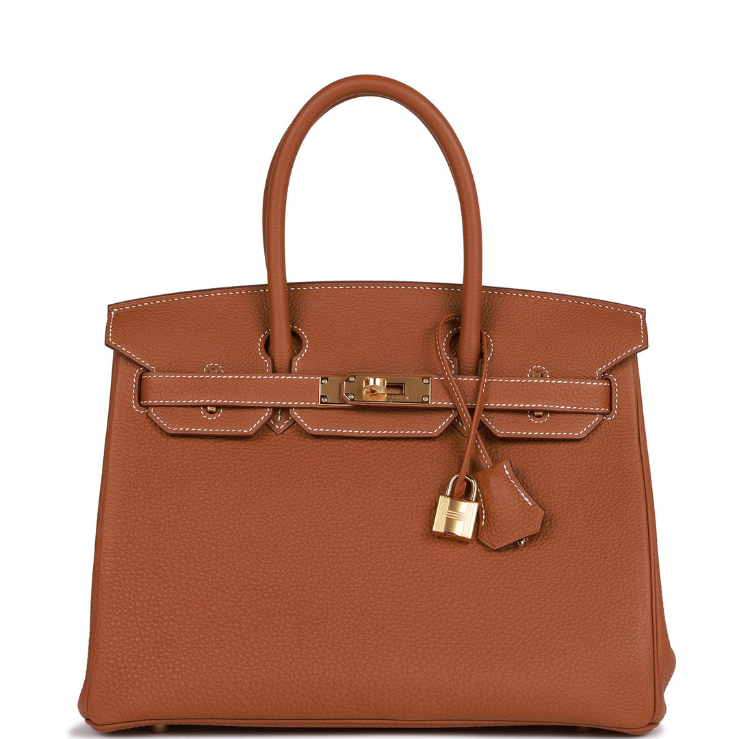top quality Hermes Birkin 30 Gold Togo Gold Hardware