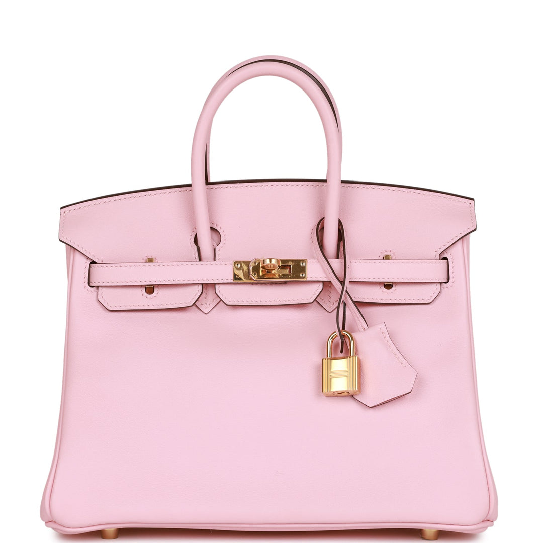 top quality Hermes Birkin 25 Rose Sakura Swift Gold Hardware