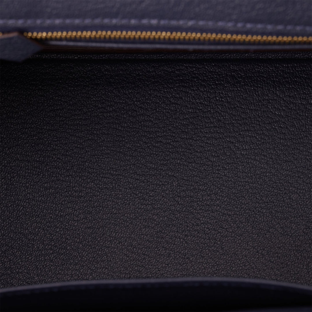 Top quality Hermes Special Order (HSS) Birkin 25 Bleu du Nord and Bleu Nuit Togo Permabrass Hardware