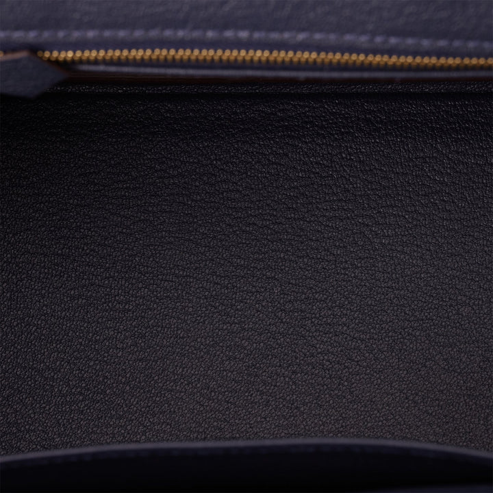Top quality Hermes Special Order (HSS) Birkin 25 Bleu du Nord and Bleu Nuit Togo Permabrass Hardware