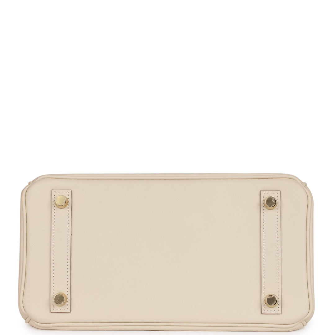 Hermes Birkin 25 Craie Swift Gold Hardware