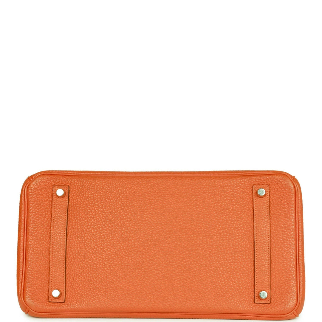 Hermes Birkin 35 Orange H Clemence Palladium Hardware - Remaining Payment for TJ