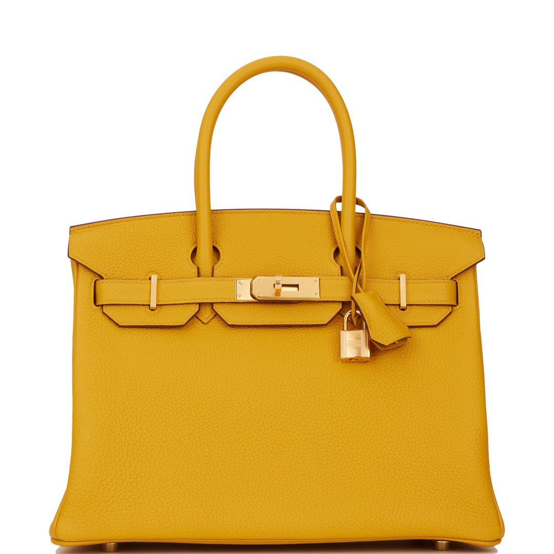 Top quality Hermes Birkin 30 Jaune Ambre Togo Gold Hardware