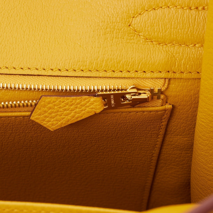 Top quality Hermes Birkin 30 Jaune Ambre Togo Gold Hardware
