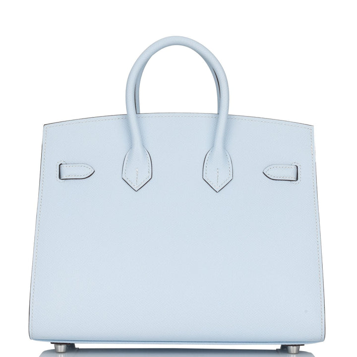 Top quality Hermes Birkin Sellier 25 Bleu Brume Epsom Palladium Hardware