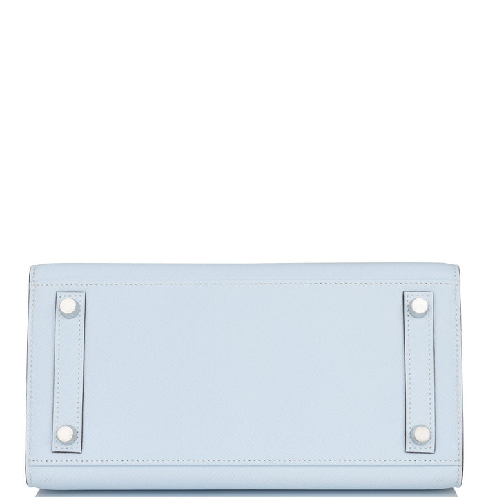 Top quality Hermes Birkin Sellier 25 Bleu Brume Epsom Palladium Hardware