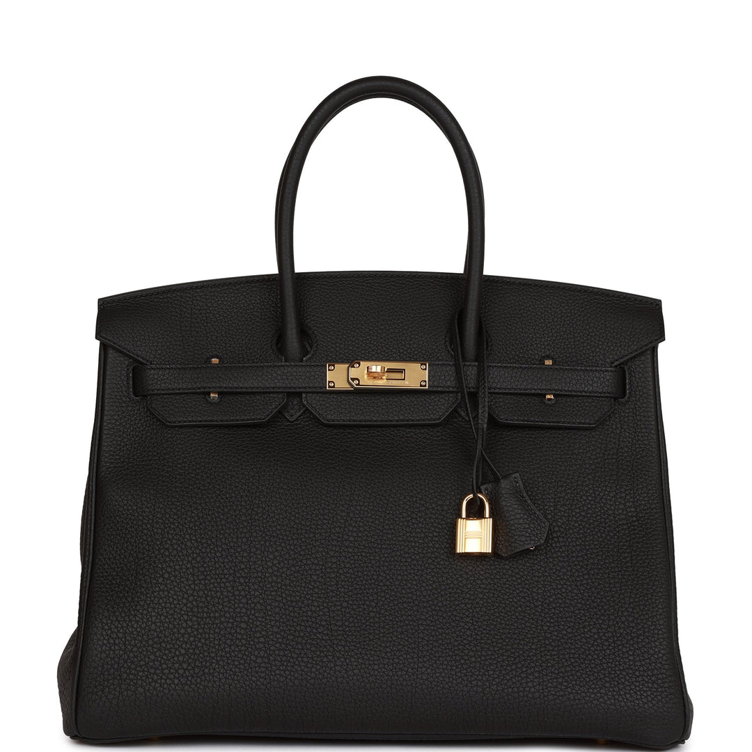 top quality Hermes Birkin 35 Black Togo Gold Hardware