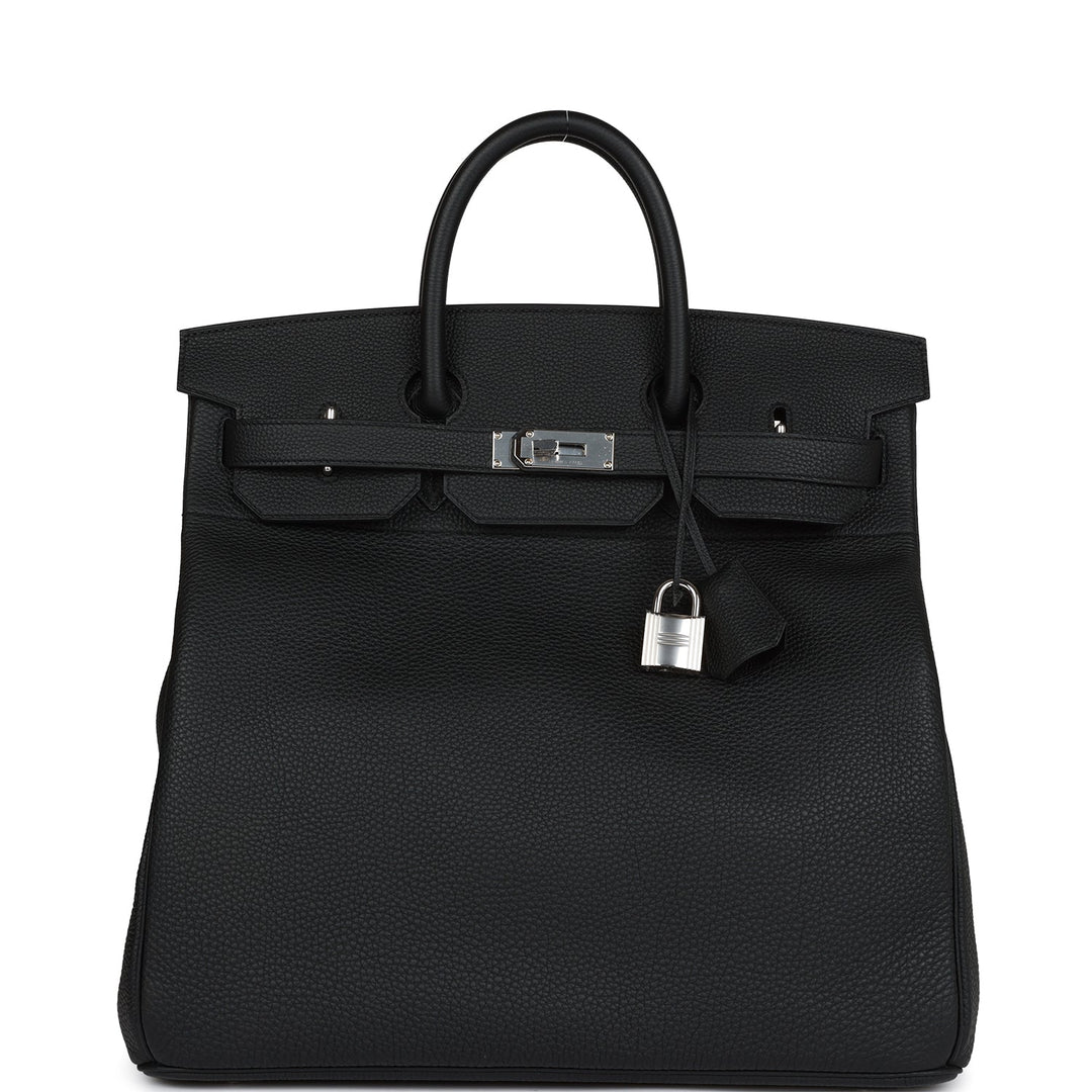 top quality Hermes HAC Birkin 40 Black Togo Palladium Hardware