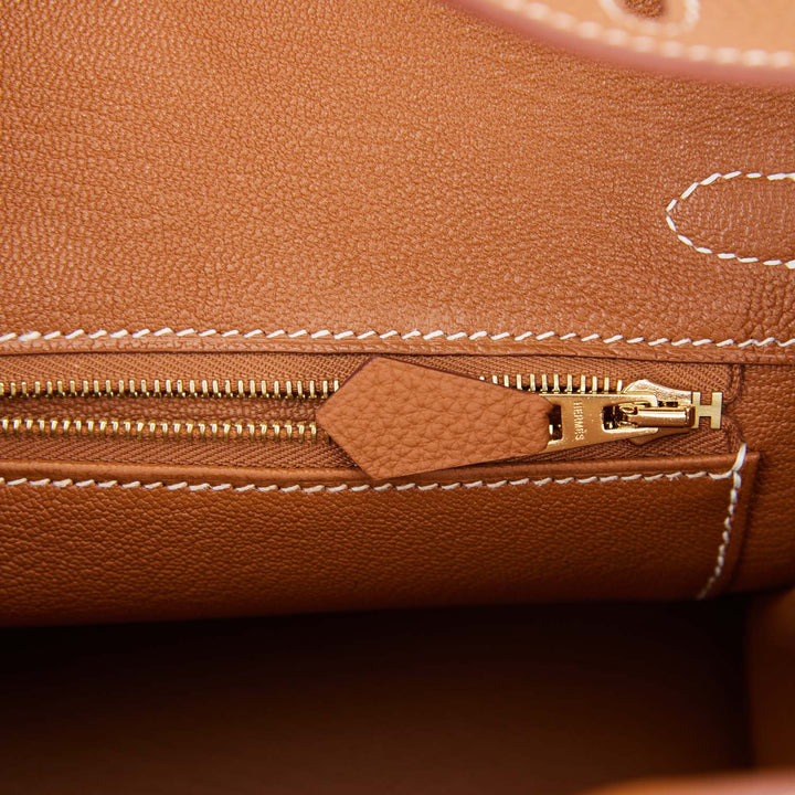 Hermes Birkin 25 Gold Togo Gold Hardware