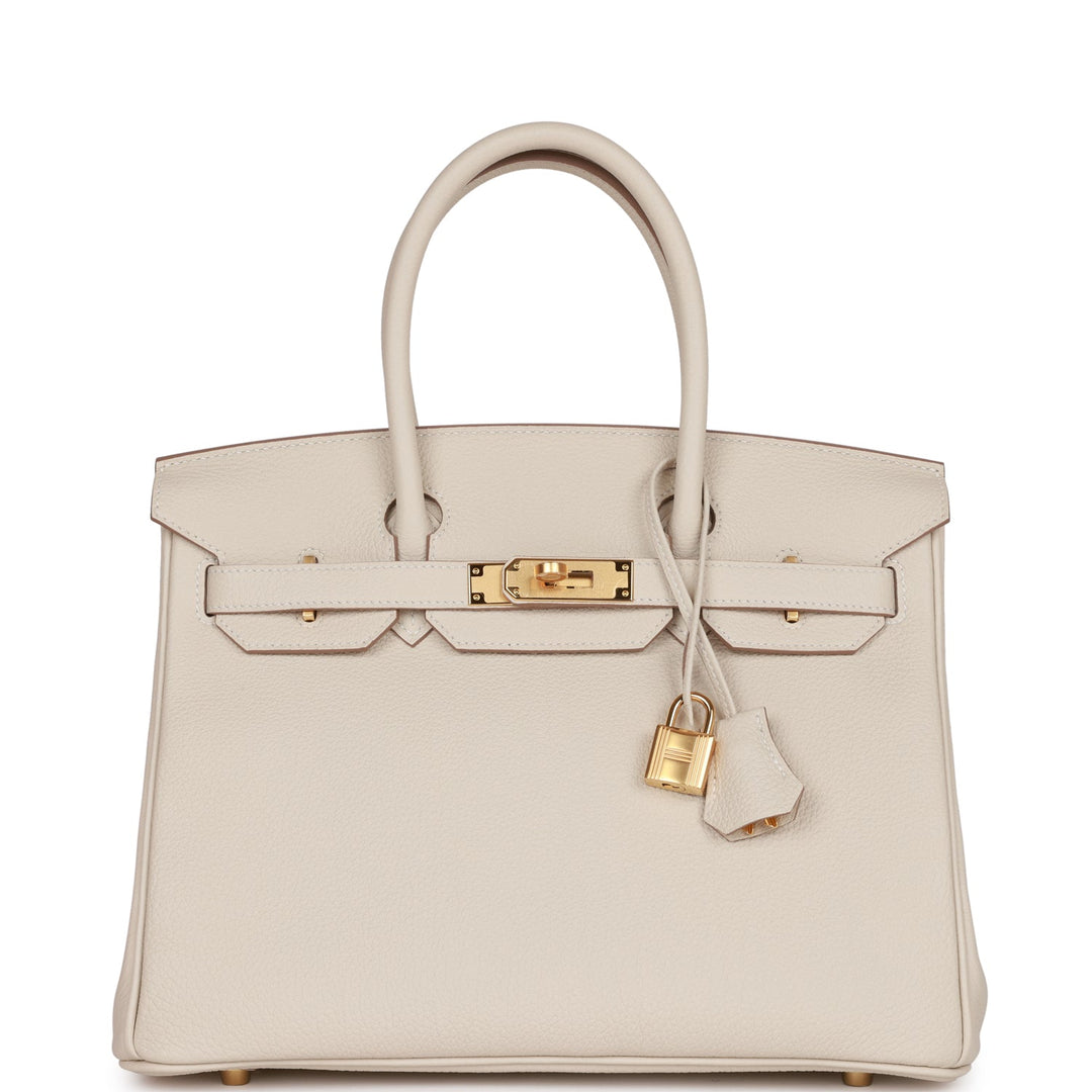top quality Hermes Birkin 30 Craie Togo Gold Hardware