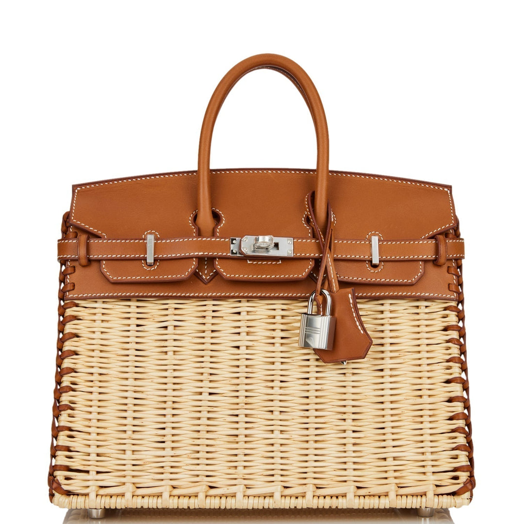 top quality Hermes Picnic Sellier Birkin 25 Barenia Palladium Hardware